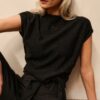 YAYA - Top s uzlíkom Black - black