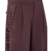 YAYA - Nohavice s lampasom Fudge purple - fudge purple