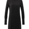 YAYA - Šaty pletené s kašmírom Black - black