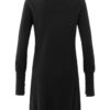 YAYA - Šaty pletené s kašmírom Black - black