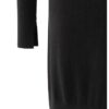 YAYA - Šaty pletené s kašmírom Black - black