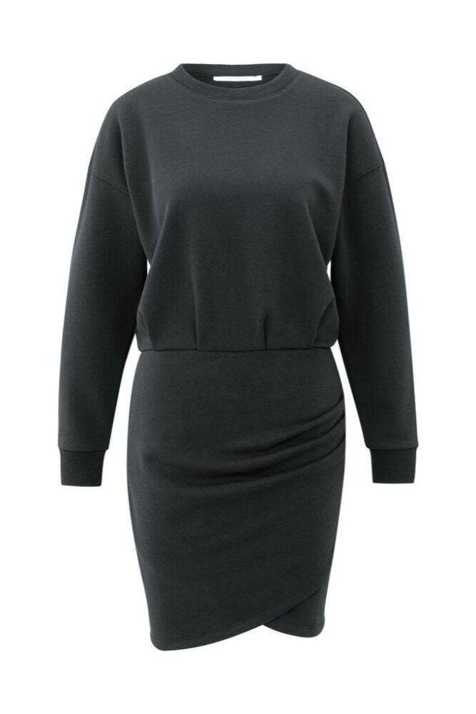 YAYA - Šaty teplákové Black - black