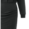 YAYA - Šaty teplákové Black - black