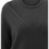 YAYA - Pulóver s tielkom Oyster black melange - oyster black melange
