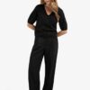 YAYA - Pulóver s kamienkami Black - black