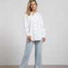 YAYA - Blúzka oversized Bright white - bright white