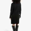 YAYA - Šaty pletené s kašmírom Black - black