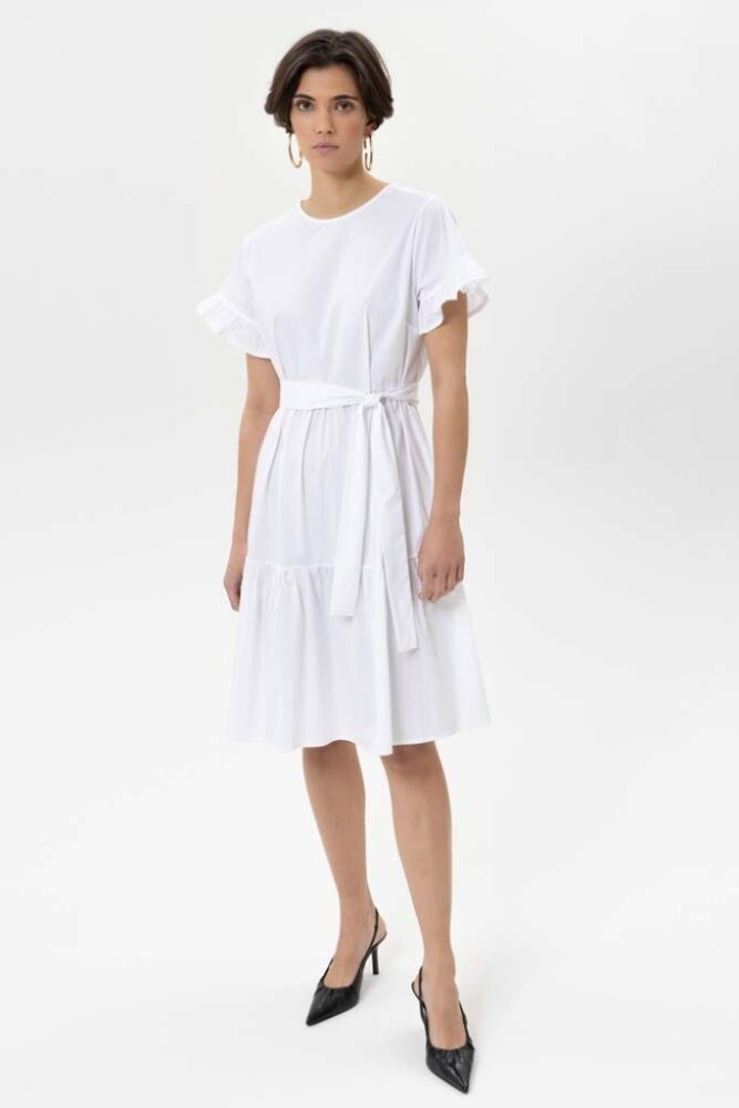Herrlicher - Šaty s volánmi White - white