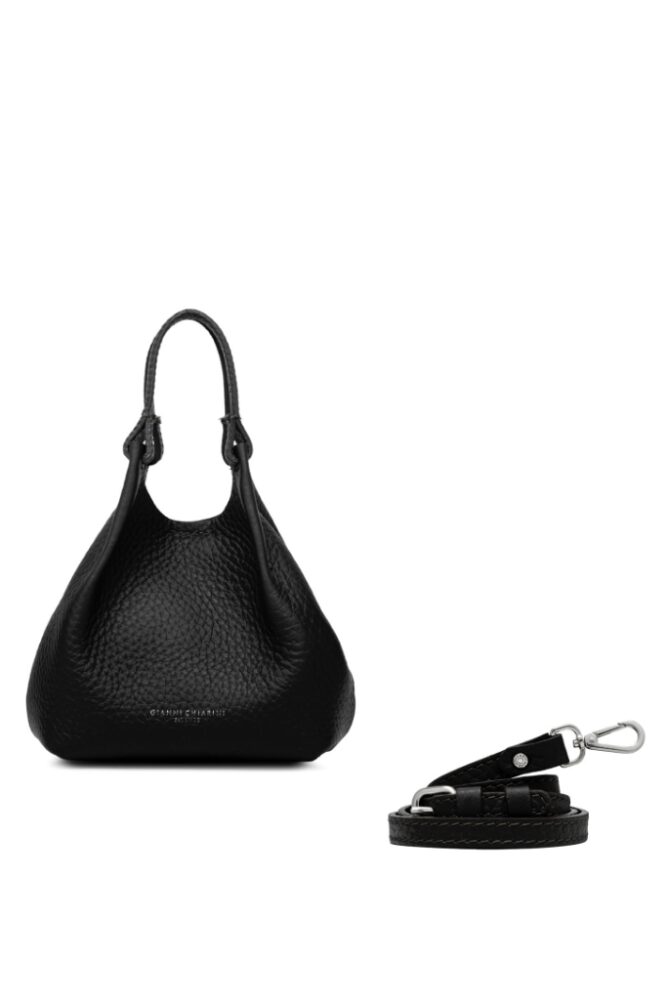 Gianni Chiarini - Kabelka Dua mini 19x20x8 cm Nero Castoro - nero castoro