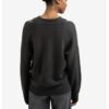 YAYA - Pulóver s tielkom Oyster black melange - oyster black melange