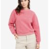 YAYA - Mikina Teddy Rose red melange - rose red melange