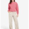 YAYA - Mikina Teddy Rose red melange - rose red melange