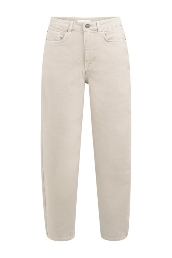 YAYA - Nohavice denim Oxford tan brown - oxford tan brown