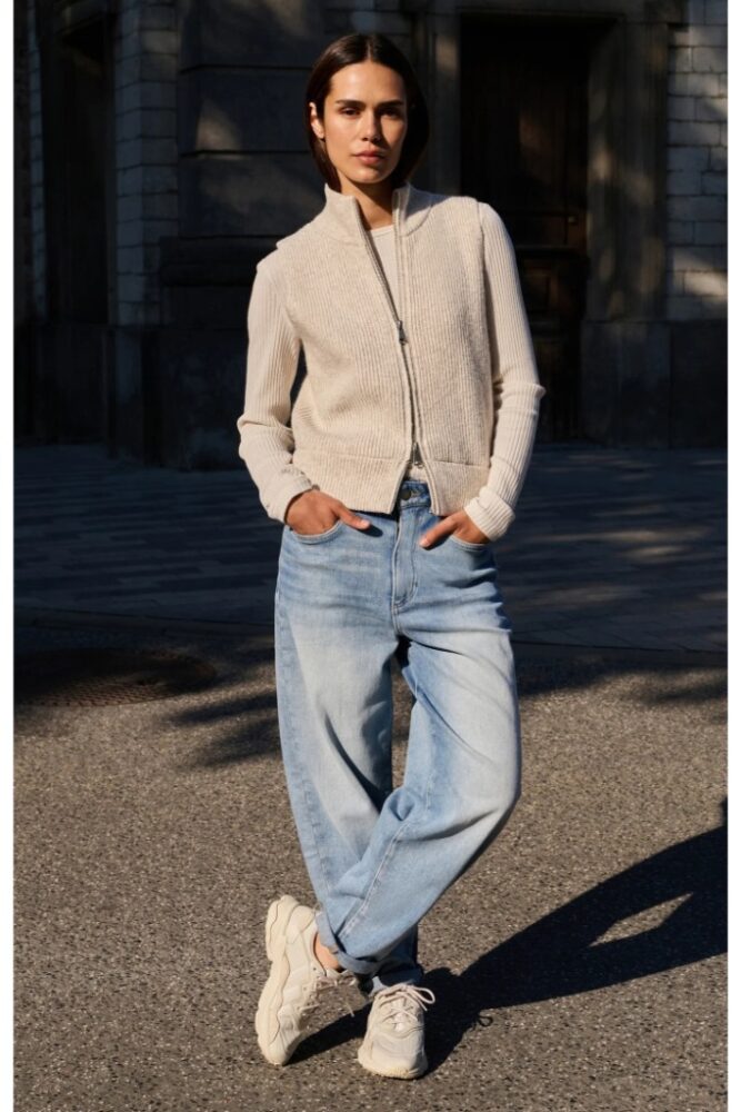 YAYA - Nohavice denim Blue denim - blue denim