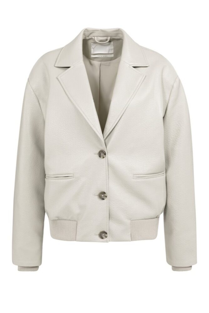 YAYA - Bunda z vegánskej kože oversized Oxford tan brown - oxford tan brown
