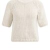 YAYA - Pulóvrik s krátkym rukávom Kit beige - kit beige