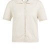 YAYA - Svetrík s ozdobným lemovaním Kit beige melange - kit beige melange