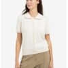 YAYA - Svetrík s ozdobným lemovaním Kit beige melange - kit beige melange