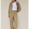 YAYA - Nohavice rovné Khaki green - khaki green