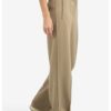 YAYA - Nohavice rovné Khaki green - khaki green