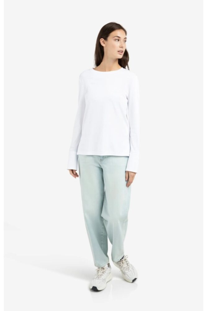 YAYA - Nohavice denim Barrel Light blue denim - light blue denim