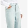 YAYA - Nohavice denim Barrel Light blue denim - light blue denim
