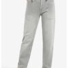 YAYA - Nohavice denim Cargo Mid grey denim - mid grey denim