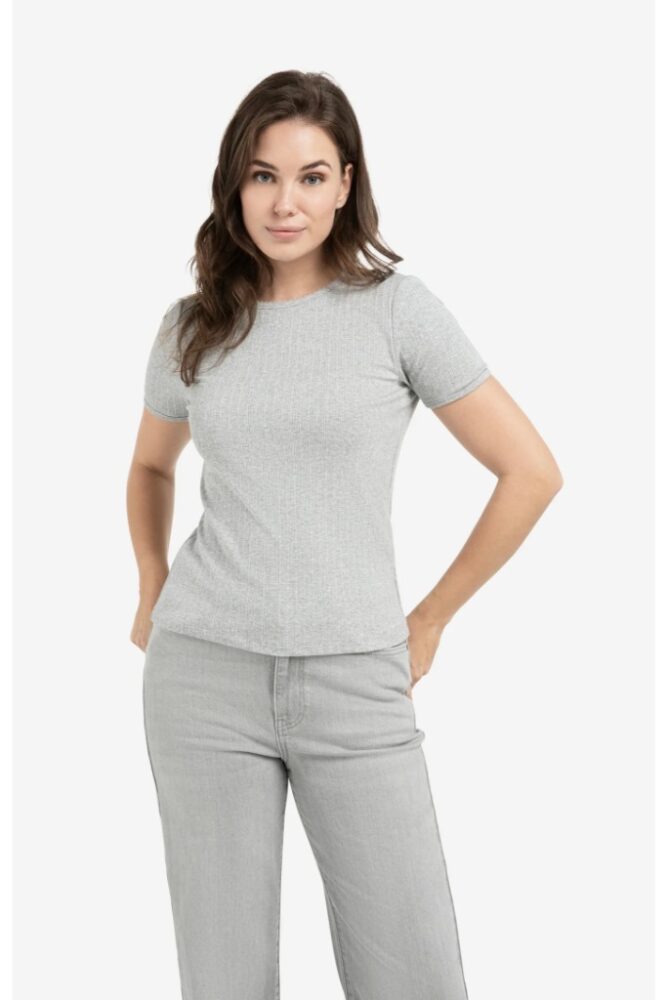 YAYA - Tričko Medium grey melange - medium grey melange