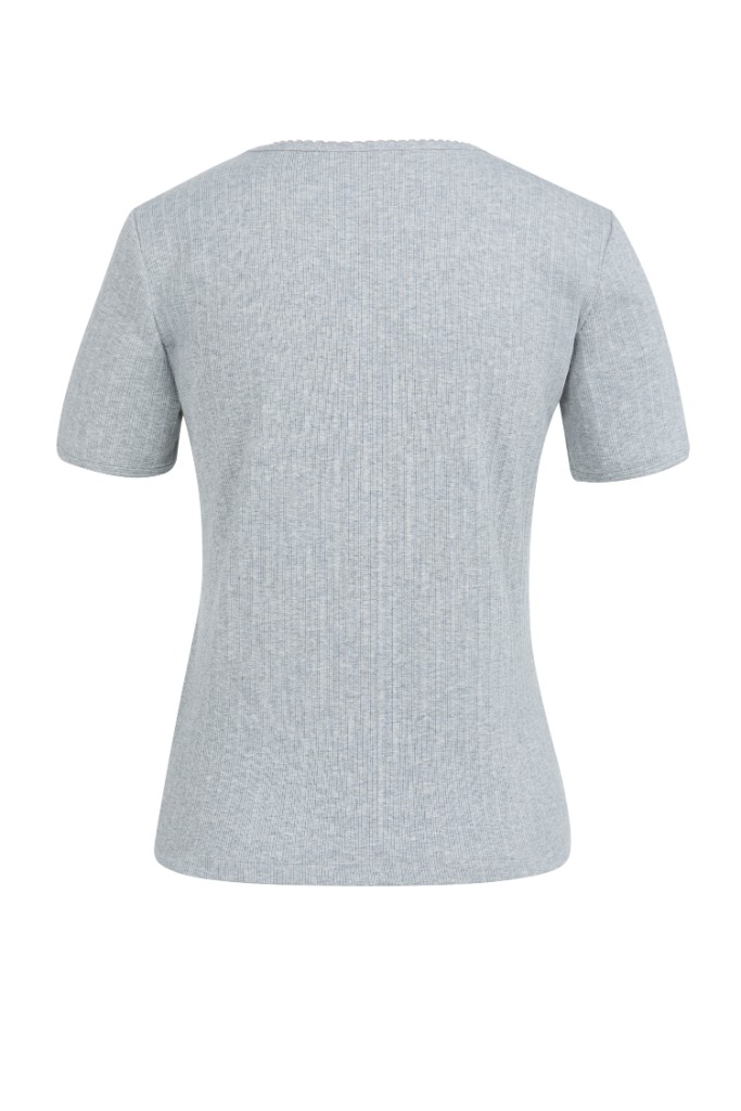 YAYA - Tričko Medium grey melange - medium grey melange
