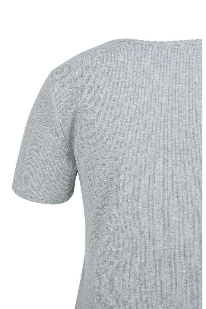 YAYA - Tričko Medium grey melange - medium grey melange