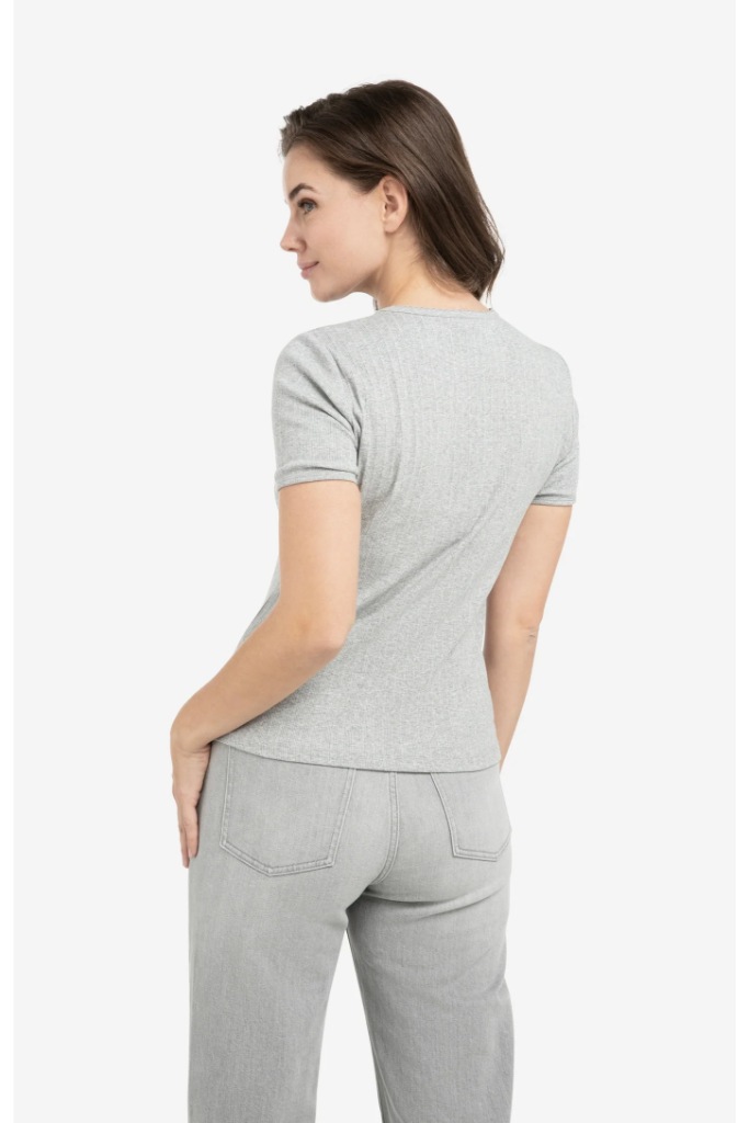 YAYA - Tričko Medium grey melange - medium grey melange