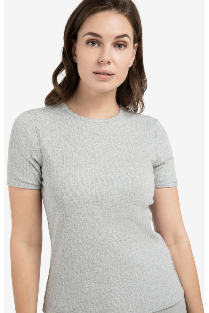 YAYA - Tričko Medium grey melange - medium grey melange