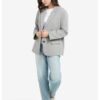 YAYA - Tričko s nápisom Vapor blue grey dessin - vapor blue grey dessin