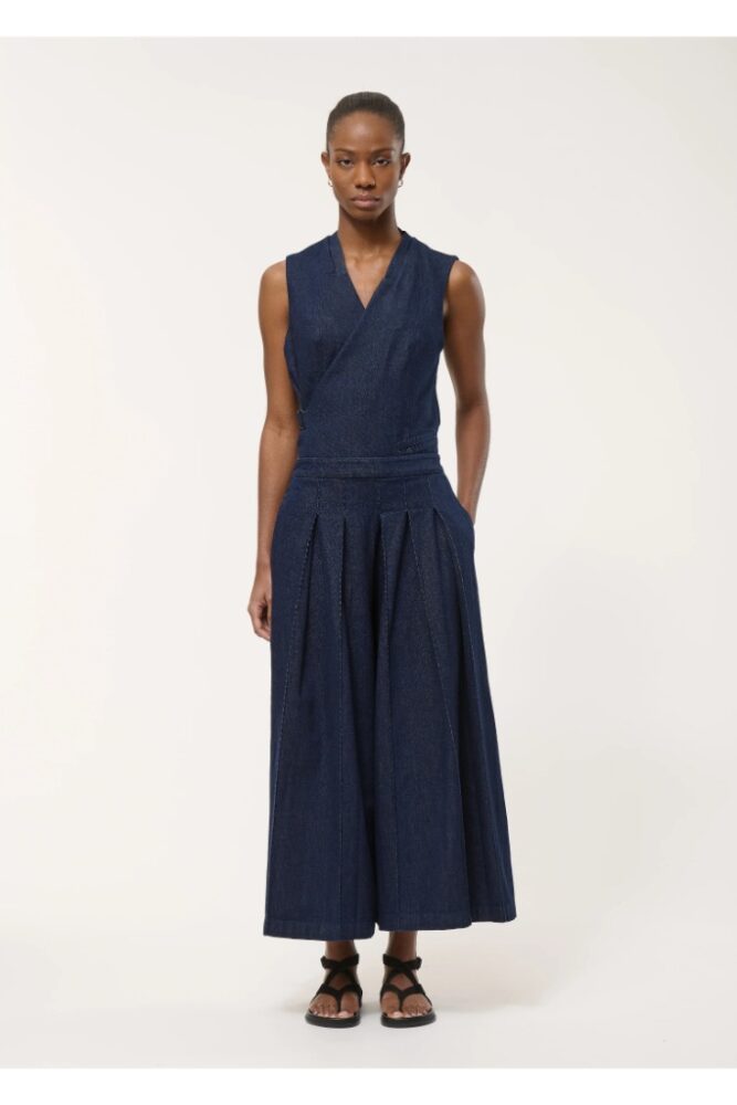 HUMILITY - Nohavice sukňové Denim - denimblue