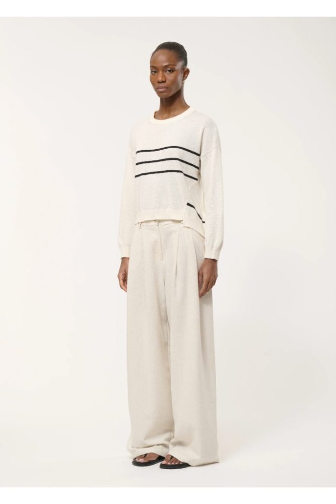 HUMILITY - Pulóver Off white noir - Off white noir