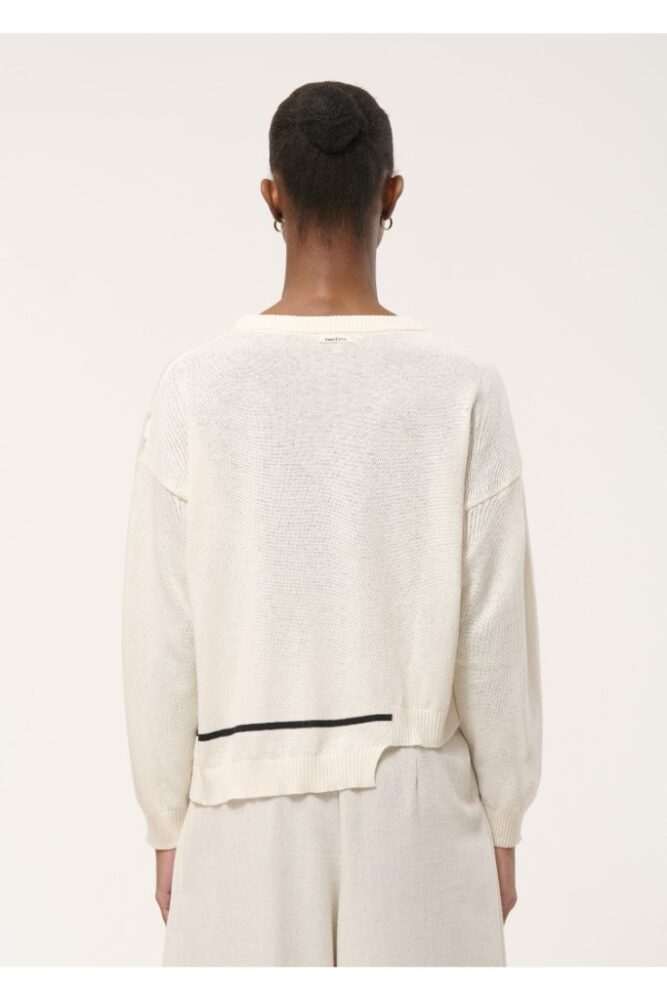 HUMILITY - Pulóver Off white noir - Off white noir