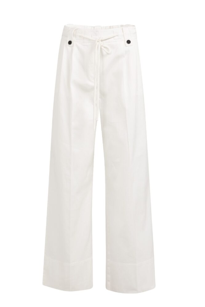 YAYA - Nohavice poplínové - off white
