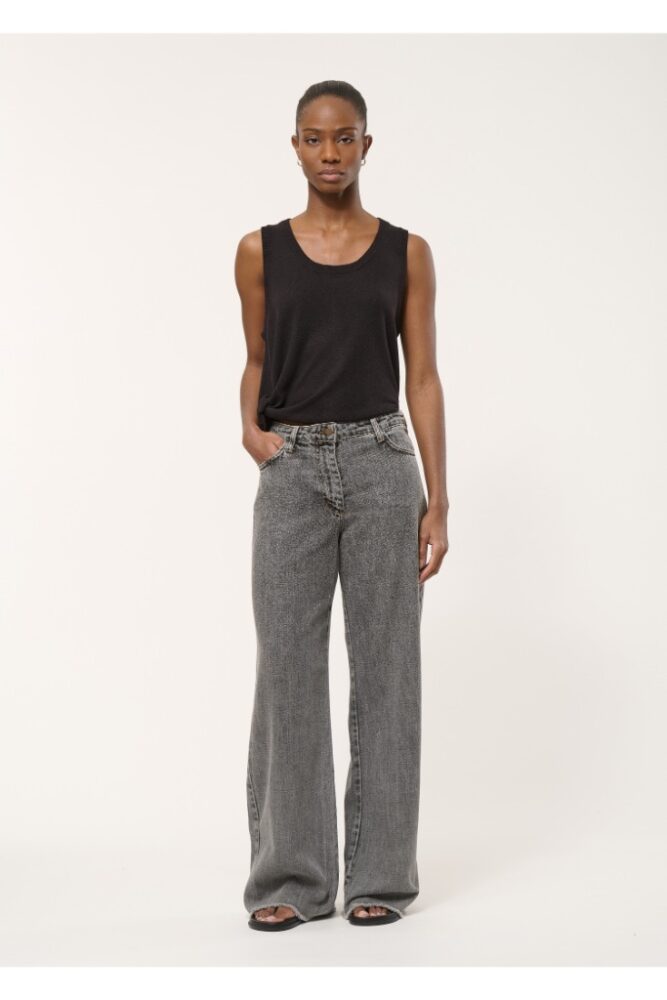 La Fée Maraboutée - Nohavice Denim Gris clair - gris clair