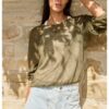 YAYA - Pulóver s tielkom - army green