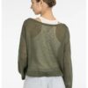 YAYA - Pulóver s tielkom - army green