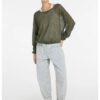 YAYA - Pulóver s tielkom - army green