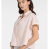YAYA - Košeľa poplínová s gombíkovými detailmi - creme de peche orange