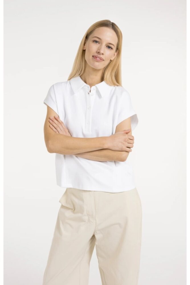 YAYA - Top džerzejový - pure white