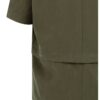YAYA - Sako s krátkymi rukávmi a odnímateľným lemom na zips - army green
