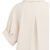 plisovanými rukávmi a voľným strihom - creme beige