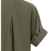 plisovanými rukávmi a voľným strihom - army green
