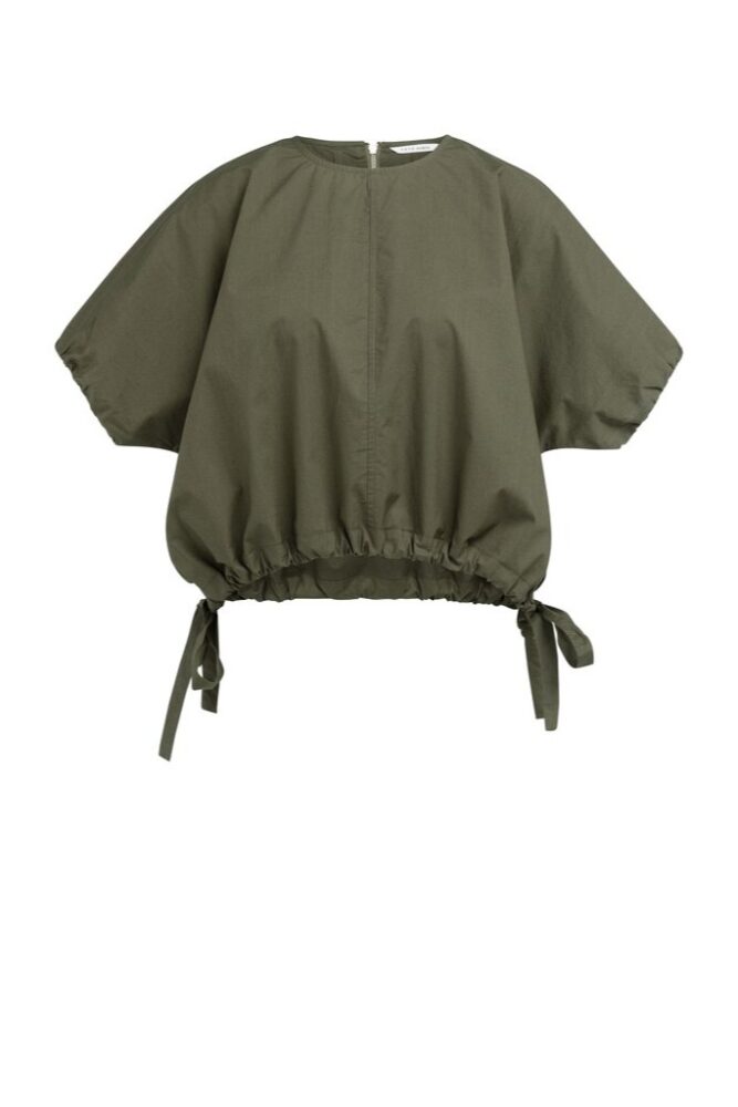 YAYA - Top poplínový - army green
