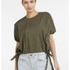 YAYA - Top poplínový - army green