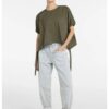 YAYA - Top poplínový - army green