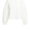 YAYA - Top s madeirovými rukavmi - snowfade white